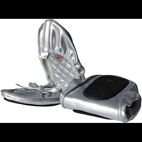 Fit in Clouds Foldable Silver Patent Ballet Flats w Matching Pouch XLG NWT - Picture 12 of 15